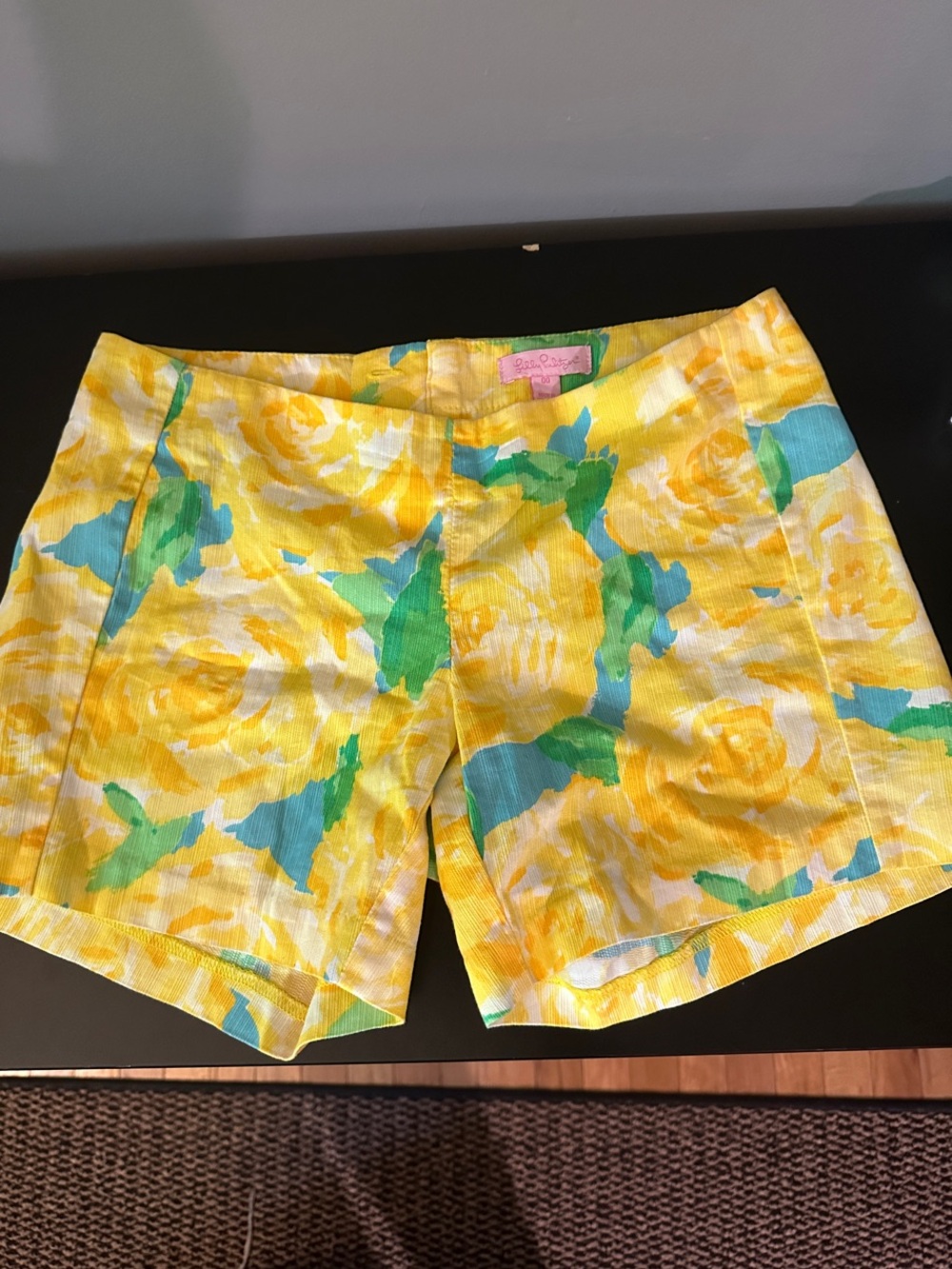 Bright Yellow Floral Women’s Shorts by Lilly Pulitzer